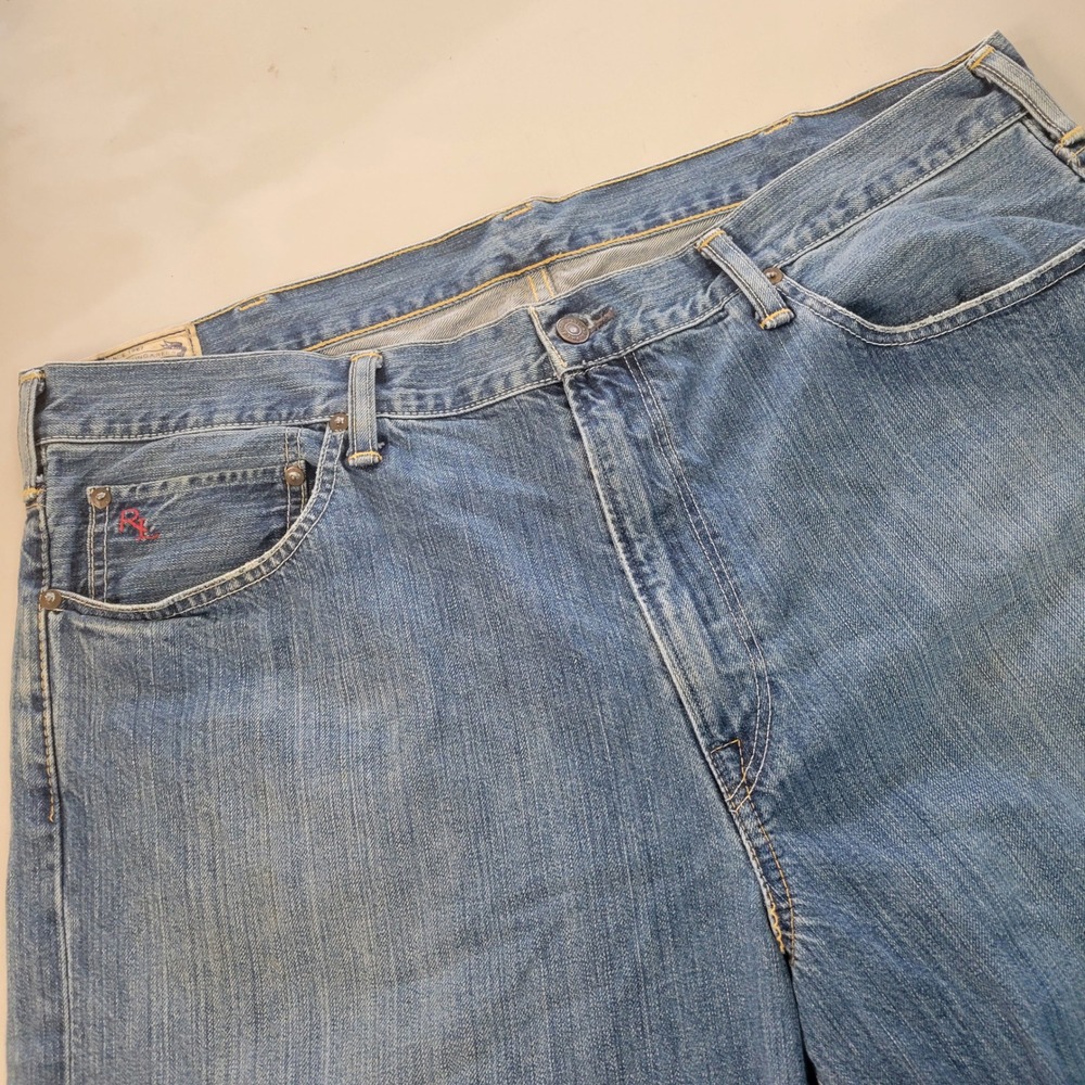 Polo Ralph Lauren Mens 40T Denim Shorts‎ Blue Medium Wash Jorts 40x17
